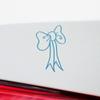 Decal Stickers of Bow (Azure Blue) (Set of 2) Premium Waterproof Vinyl Decal Stickers for Laptop Phone Accessory Helmet Car Window Mug Tuber Cup Door Wall Decoration - ANDsticd50623BE view 4