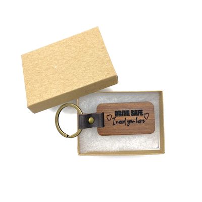 Drive Safe I Need You here Love Custom Name on Back Key Chain Ring for car Truck Automobile auto Accessory