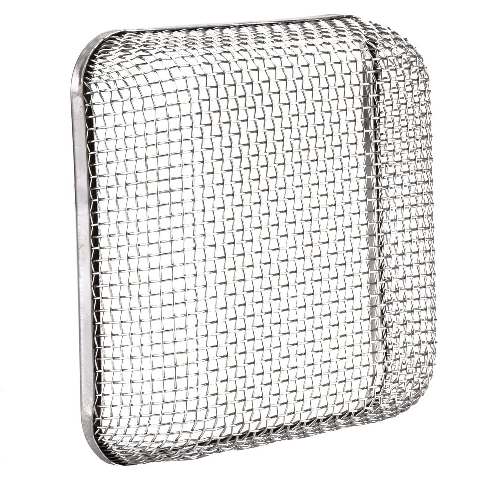 RecPro RV Water Heater Vent Screen | Flying Insect Cover | 4 1/2" x 4 1/2" with Installation Tool