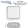RecPro RV Water Heater Vent Screen | Flying Insect Cover | 4 1/2" x 4 1/2" with Installation Tool view 3