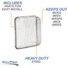 RecPro RV Water Heater Vent Screen | Flying Insect Cover | 4 1/2" x 4 1/2" with Installation Tool view 4