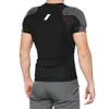 100% TARKA Short Sleeve - Sportswear Bike Undershirt with Smartshock Back - Bike Riding Undershirt - Armor Shirt for Motorcycle, Dirt Bike, Mountain Bike & Motocross - Black, X-Large view 2