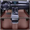 Chstarina Leather Car Floor Mats for Tacoma Double Cab 2000-2010 Front Rear Full Coverage Liner/Set (Coffee Color) view 1