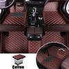 Chstarina Leather Car Floor Mats for Tacoma Double Cab 2000-2010 Front Rear Full Coverage Liner/Set (Coffee Color) view 2
