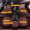 Chstarina Leather Car Floor Mats for Tacoma Double Cab 2000-2010 Front Rear Full Coverage Liner/Set (Coffee Color) view 3