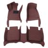 Chstarina Leather Car Floor Mats for Tacoma Double Cab 2000-2010 Front Rear Full Coverage Liner/Set (Coffee Color) view 4