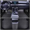 Chstarina Leather Car Floor Mats for F-150 52015-2019 Front Rear Full Coverage Liner/Set (Black Beige) view 1
