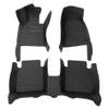 Chstarina Leather Car Floor Mats for F-150 52015-2019 Front Rear Full Coverage Liner/Set (Black Beige) view 3