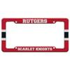 GRAPHICS & MORE Rutgers Scarlet Knights Stripes License Plate Tag Frame view 1