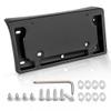 RED WOLF Front License Plate Bracket for 2017-2023 Tesla Model 3 Series Mount on Front Bumper Drill Holes Required License Plate Holder Tag Cover Kit Included Screws Washers Wrench Black view 1