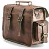 Heritage Handikrafts Hand-Crafted Genuine Vintage Leather Motorcycle Saddle Bag Brown Panniers Luggage Tool Pouch Side Bag, 11inch Width 9inch Height 5inch Deep view 3