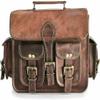 Heritage Handikrafts Hand-Crafted Genuine Vintage Leather Motorcycle Saddle Bag Brown Panniers Luggage Tool Pouch Side Bag, 11inch Width 9inch Height 5inch Deep view 4