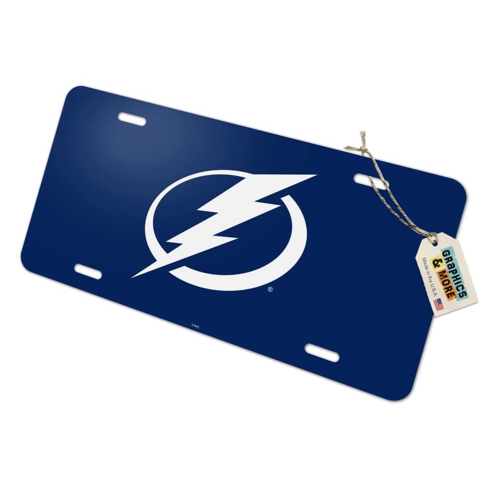 GRAPHICS & MORE Tampa Bay Lightning Logo Novelty Metal Vanity Tag License Plate
