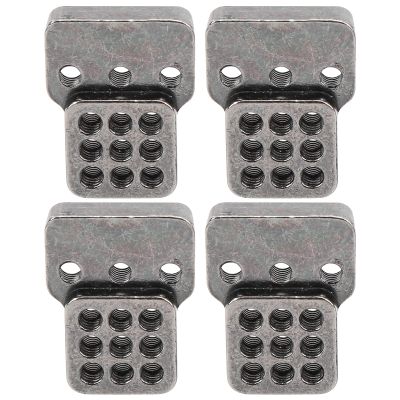 RC Shock Absorbers Mount, Aluminium Alloy Adjustable Angle Height Damping Mount Base Plate Light and Practical RC Shock Mount for C14/C24/MN D90()