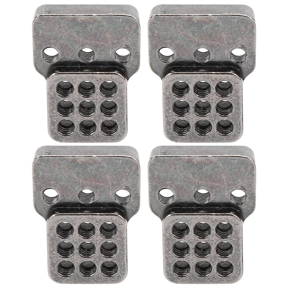 RC Shock Absorbers Mount, Aluminium Alloy Adjustable Angle Height Damping Mount Base Plate Light and Practical RC Shock Mount for C14/C24/MN D90()