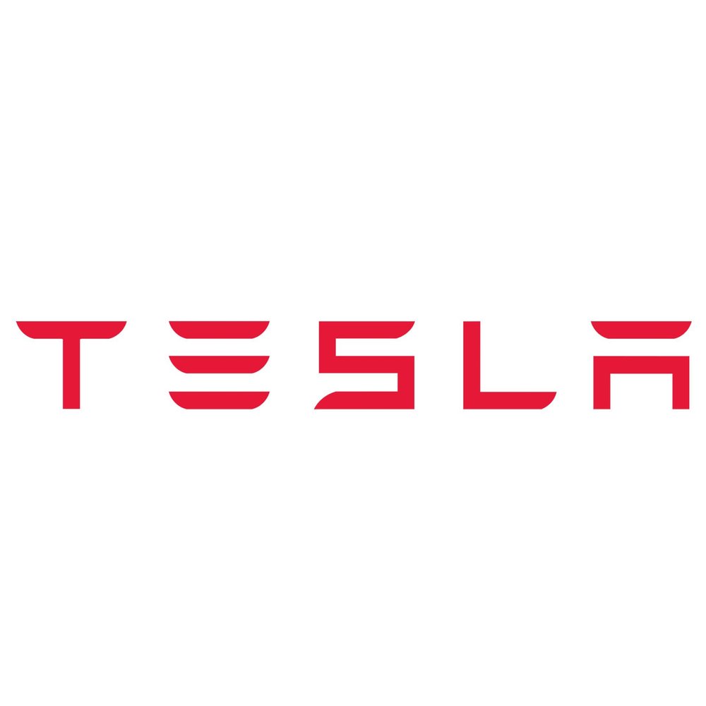 Imagnt Studio Vinyl Decal fits Tesla car auto Truck Wall Laptop, Tesla car Bumper Sticker. Select Size and Color (Red, 48 inches)