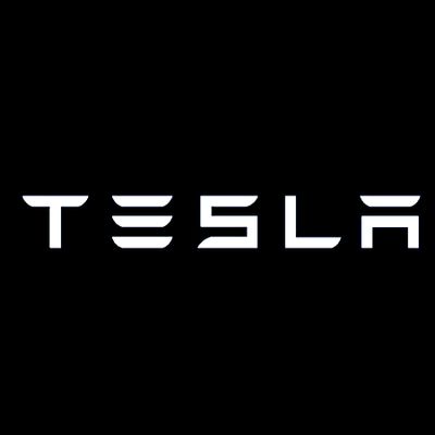 Imagnt Studio Vinyl Decal for Tesla car auto Truck Wall Laptop, Bumper Sticker (White, 24 inches)