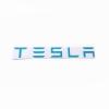 Imagnt Studio Vinyl Decal for Tesla car auto Truck Wall Laptop, Bumper Sticker (Sky Blue, 8 inches) view 1