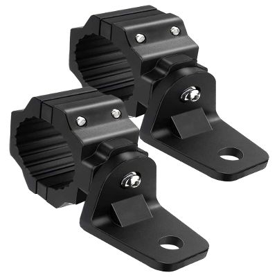 ZIDIYORUO UTV Whip Light Mount & Light Bar Bracket - Heavy Duty Aluminum Roll Cage Clamp for 1.75"-2" Bars with 360 Rotation, Flag Mount Compatible with Polaris RZR, Can-Am, Jeep, 2 Pack
