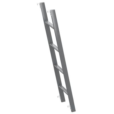 HWLL Bunk Bed Ladder Adjustable Hanging RV Bunk Ladder, Metal Twin Bed Ladder with 4 Hooks and Fitting, 116cm / 130cm / 140cm / 150cm Height Step Ladder (Size : 130cm/50)