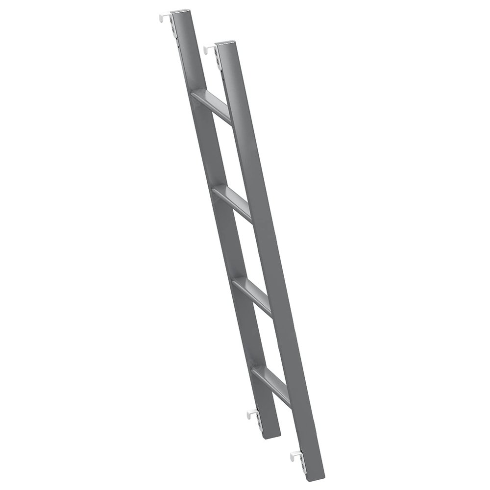 HWLL Bunk Bed Ladder Adjustable Hanging RV Bunk Ladder, Metal Twin Bed Ladder with 4 Hooks and Fitting, 116cm / 130cm / 140cm / 150cm Height Step Ladder (Size : 130cm/50)