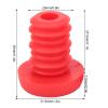 SUNGOOYUE Handlebar End Plugs, Handlebar Grips Ends Screw Plugs Polyester Rubber End Plugs for BMX (Red) view 2