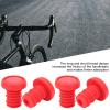 SUNGOOYUE Handlebar End Plugs, Handlebar Grips Ends Screw Plugs Polyester Rubber End Plugs for BMX (Red) view 3