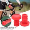 SUNGOOYUE Handlebar End Plugs, Handlebar Grips Ends Screw Plugs Polyester Rubber End Plugs for BMX (Red) view 4