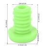 SUNGOOYUE Handlebar End Plugs, Handlebar Grips Ends Screw Plugs Polyester Rubber End Plugs for BMX (Green) view 2