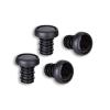 Bike Handlebar End Plugs, Handlebar Grips Ends Screw Plugs Polyester Rubber End Plugs for 22.2mm/0.9in Handlebar (Black) view 1