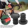 Bike Handlebar End Plugs, Handlebar Grips Ends Screw Plugs Polyester Rubber End Plugs for 22.2mm/0.9in Handlebar (Black) view 4