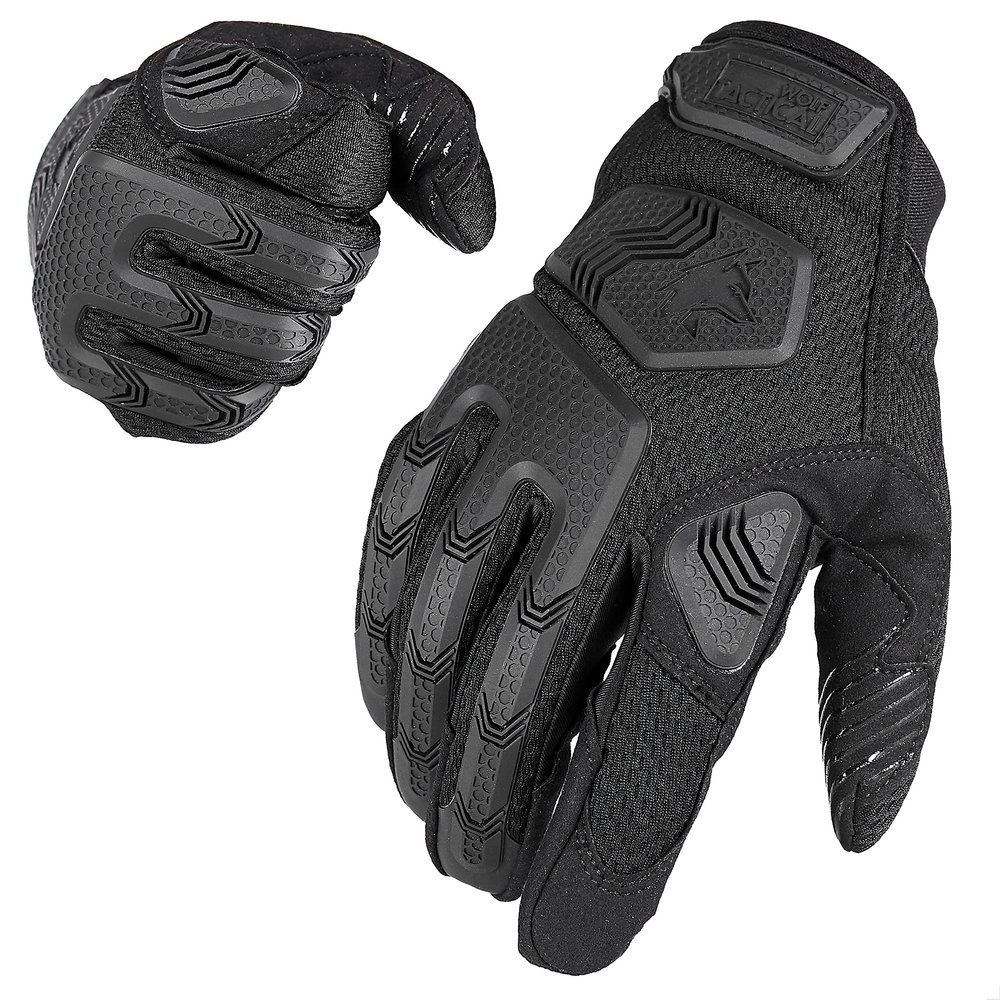 WOLF TACTICAL Gloves - Shooting, Airsoft, Paintball - Non-Slip, Touchscreen, Durable, Lightweight