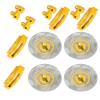 VGEBY RC Brake Disc, 4Pcs RC Metal Simulation Brake Discs Fit for 1/10 RC Car Parts(Yellow) Car Model Accessory view 2
