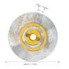 VGEBY RC Brake Disc, 4Pcs RC Metal Simulation Brake Discs Fit for 1/10 RC Car Parts(Yellow) Car Model Accessory view 4