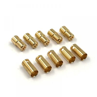 Yeah Racing WPT-0147 6.5mm Gold Male (5) / Female (5) Bullet Plugs