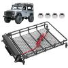 VGEBY RC Luggage Carrier, Metal RC Car Roof Rack Luggage Carrier Metal Luggage Bracket with LED Compatible for D90 99S RC Car Model Car Model Accessory Rc Crawler Roof Rack view 3
