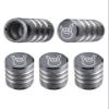 Tire Valve Stem Cap Cover - (5 Pack) Tire Air Cap Metal with Plastic Liner Corrosion Resistant Leak-Proof Rock and Roll for Car Truck Motorcycle Bike Grey view 1