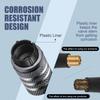 Tire Valve Stem Cap Cover - (5 Pack) Tire Air Cap Metal with Plastic Liner Corrosion Resistant Leak-Proof Rock and Roll for Car Truck Motorcycle Bike Grey view 2