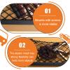 Frienda 4 Pcs Car Storage Net Bag, ABS Plastic Framed Mesh Net Holder, Phone & Cargo Organizer with Screws for Auto, Rv, Boat, Truck Pocket Storage (14 x 7.3 Inch) view 4