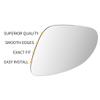 Driver Side Mirror Glass Left Replacement for 2004-2012 VW Volkswagen Passat Rabbit Jetta GTI EOS R32 Pre-Installed Adhesive view 4