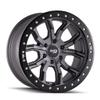 Dirty Life 9303-7973MGT12 17 Dt-1 9303 Matte Gunmetal W/Simulated Ring 17X9 5-127 -12mm 78.1MM (One Wheel) view 1