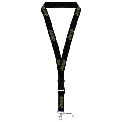 AU-TOMOTIVE GOLD INC. Officially Licensed Lanyard Keychain for Jeep (Green on Black)