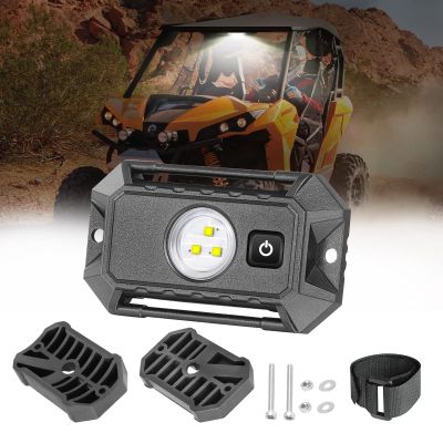 UTV LED Dome Light 12V with Switch, Rfroad Lighting Universal Roll Bar Mount LED White Lights Interior Dome Light for UTV ATV Polaris RZR Can Am Car Golf Cart