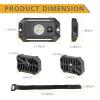 UTV LED Dome Light 12V with Switch, Rfroad Lighting Universal Roll Bar Mount LED White Lights Interior Dome Light for UTV ATV Polaris RZR Can Am Car Golf Cart view 2