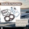 3A1-87121-0 Power Head Gasket Kit Replacement for Tohatsu Nissan 25 30 HP Outboard 2-Stroke Engines M25C M30A NS25C NS30A 1996-2005 view 4