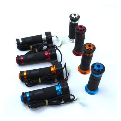 Aluminum Alloy Rolling Handle Set Electric Bicycle/Scooter/Motorcycle Speed Gas Handle/Throttle/Accelerator DaJiKan (Color : Red 1)
