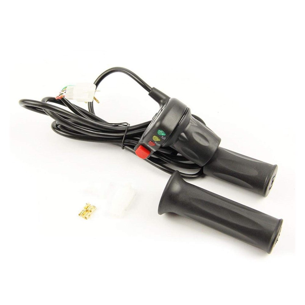 Electric Bike Throttle Turn Modified Speed Control Handle Bar Throttle Self-Locking Parts DaJiKan (Color : 24V)