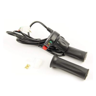 Electric Bike Throttle Turn Modified Speed Control Handle Bar Throttle Self-Locking Parts DaJiKan (Color : 48V)