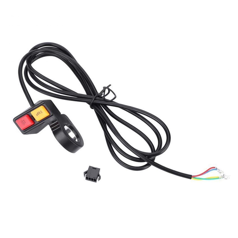 Electric Bike 2 in 1 Head Light Horn Switch Turn Signal Bell Switch Button for Motorcycle Electric Scooter Bicycle DaJiKan