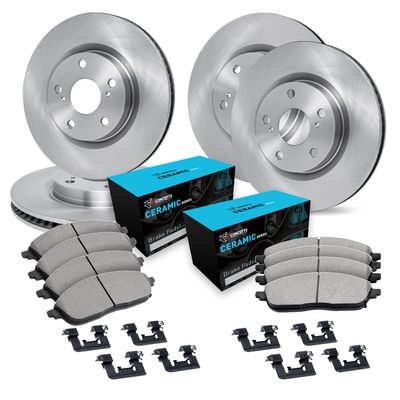 R1 Concepts Front and Rear Brake Kit Fits 2013-2015 Mercedes-Benz GLK250